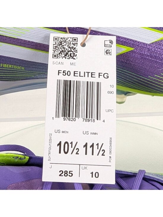 adidas F50 Elite FG Soccer Cleats Purple Green JH7615 Mens 10.5 Womens 11.5 main image 7